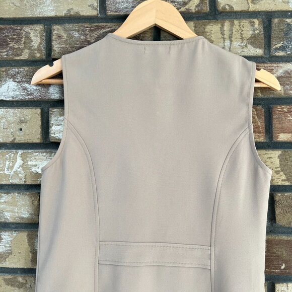 🆕 Max Studio | Sleeveless Sheath Dress in Cobblestone | M - Picture 6 of 10